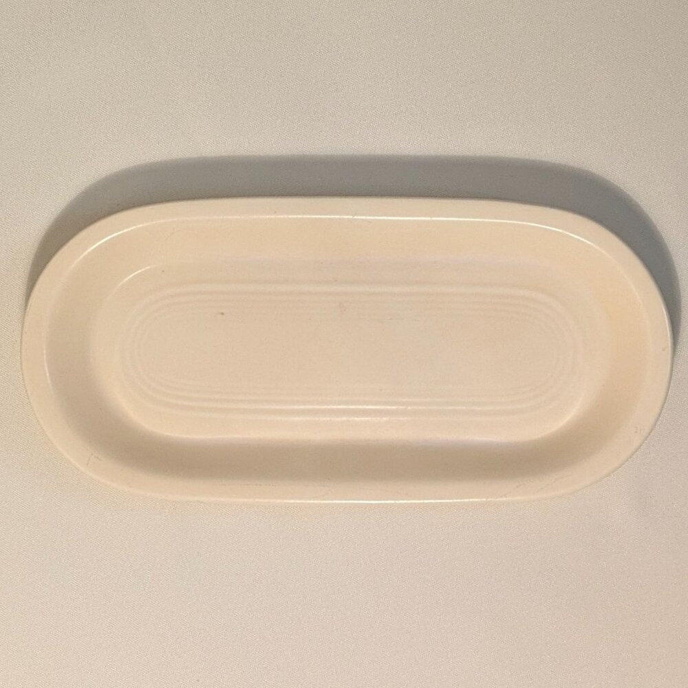 Vintage Fiesta Original Ivory Utility Tray, Homer Laughlin 1936-1946 - Picture 3 of 3